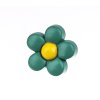 Knoflík 18mm květina plastový varianta zelený