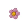 Knoflík 18mm květina plastový varianta růžový