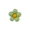 Knoflík 18mm květina plastový varianta světle zelený
