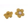 Knoflík 18mm květina plastový varianta žlutý