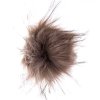 Bambule 10 cm z umělé kožešiny s poutkem varianta hnědá s černými konci