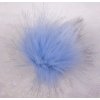Bambule 10 cm z umělé kožešiny s poutkem varianta světle modrá