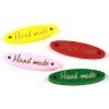 Sewing wooden sign 28x8 mm HAND MADE MIX