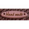 Sewing wooden sign 28x7 mm HAND MADE