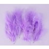 Peří Marabu 10-16cm/10ks varianta fialové světle