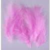 Peří Marabu 10-16cm/10ks varianta růžové světle