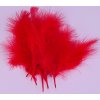Peří Marabu 10-16cm/10ks varianta červené