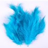Peří Marabu 10-16cm/10ks varianta tyrkysové tmavě