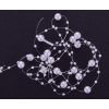 Perličky na silonu 3-8 mm, délka 130 cm varianta 6 bílé