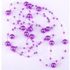 Perličky na silonu 3-8 mm, délka 130 cm varianta 8 fialové