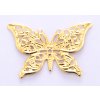 Aplikace motýl zlatý 40x28 mm