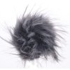 Bambule 12 cm z umělé kožešiny s poutkem varianta šedá tmavě s černými konci