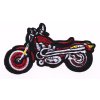 Záplata 100x55 mm motorka varianta červená
