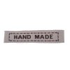 Textilní nášivka HAND MADE  45x10mm varianta režná