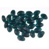 Plastové korálky 13x8mm/30ks varianta tmavě tyrkysová