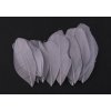 Husí peří 5-7cm / 20ks varianta šedá