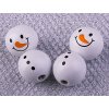 Korálek sněhulák bílý Ø15mm/4ks