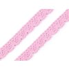 Krajka bavlněná 14mm varianta růžová