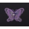 Aplikace motýl s perlou 60x44mm 1