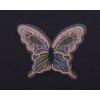 Aplikace motýl  60x48mm varianta lososový