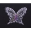 Aplikace motýl  60x48mm varianta bílý