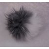 Pom-poms 13 cm coon with studs