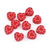 Korálky srdca červené 19x20mm/10ks