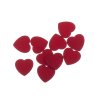 Aplikace srdce dřevěné 18mm/10ks varianta červené