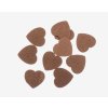 Aplikace srdce dřevěné 18mm/10ks varianta měděné