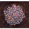 Perličky k navlékání MIX 3-8mm/150 ks varianta oranžovo-šedé