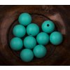 Korálek silikonový Ø12 mm/10ks varianta tyrkysový