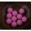 Korálek silikonový Ø12 mm/10ks varianta růžový