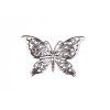 Aplikacja motyl srebrny 40x28 mm