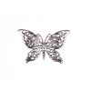 Silver butterfly application 40x28 mm
