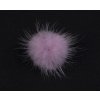 Aplikace kožešinová 3,5 cm varianta světle fialová