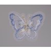 Aplikace motýl vyšívaný 5cm varianta modrý