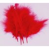 Peří Marabu 10-16cm/50ks varianta červené