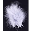 Peří Marabu 10-16cm/50ks varianta bílé