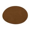 Záplata nažehlovací 14x11cm OVÁL varianta hnědo-okrová