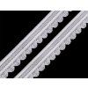 Elastic lace white 25mm
