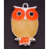 Přívěšek  27x17 mm sova varianta 3