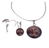 Set náhrdelník a náušnice varianta strom hnědý