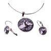 Set náhrdelník a náušnice varianta strom černý