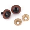 Eyes 15x17 mm brown