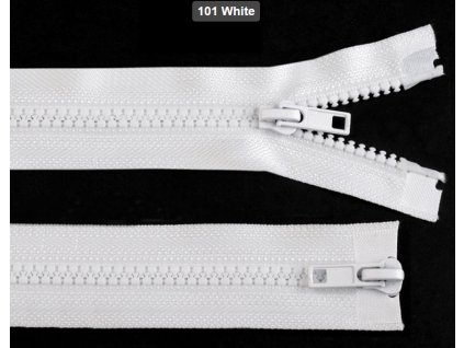 Zips bundový 85cm biely