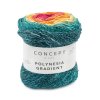 yarn wool polynesiagradient knit cotton linen viscose green blue orange fuchsia spring summer katia 305 fhd