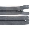 Zips pinlock 40cm šedá ocelová