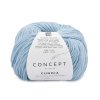 yarn wool eunoia knit cotton wool polyamide modal light sky blue all seasons katia 102 fhd