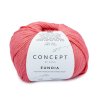 yarn wool eunoia knit cotton wool polyamide modal strawberry red all seasons katia 107 fhd