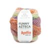 yarn wool funnyazteca knit virgin wool acrylic green orange lilac autumn winter katia 206 fhd